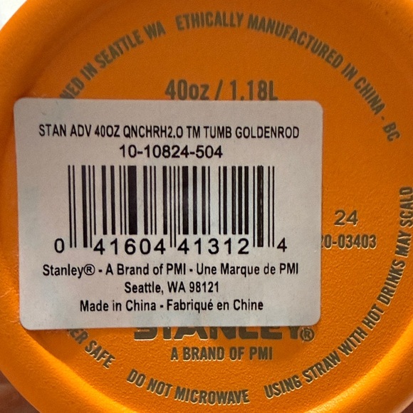 Stanley 40 oz. Quencher H2.0
FlowState Tumbler Goldenrod - Picture 6 of 6